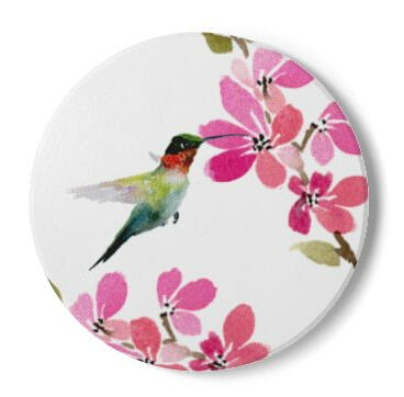 Ceramic Coaster - Hummingbird $15