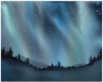 Archival 8 x 10 Print - Aurora Borealis $20