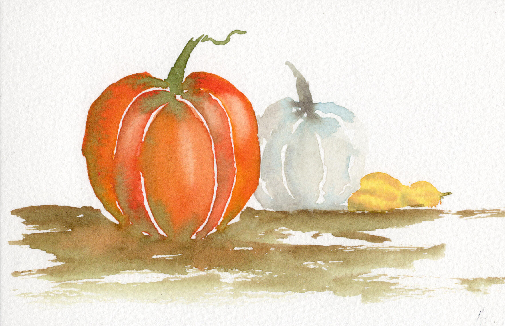 Watercolor 4 x 6 "Fall Grouping" $36